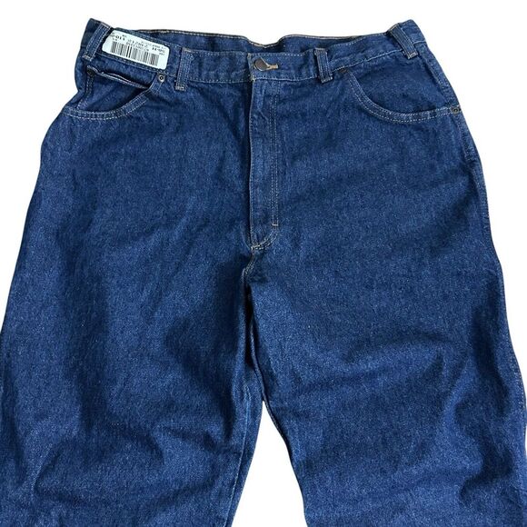 G&K Services Jeans Men's 38X34 Cat 2 Flame Resistant 100%‎ Cotton Blue Denim VTG - Picture 8 of 13